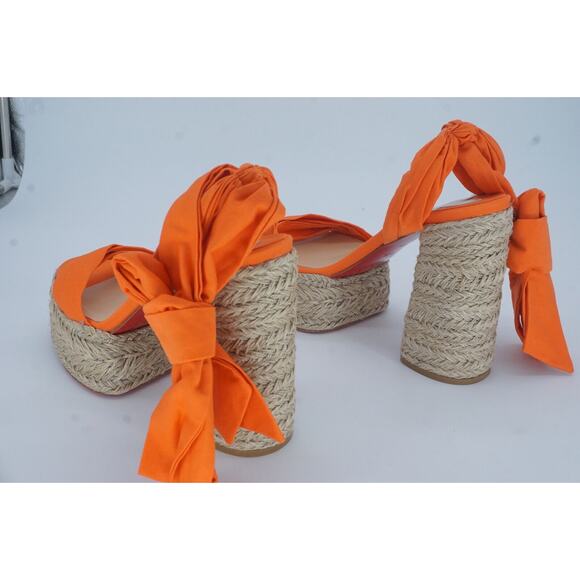 Christian Louboutin Mariza Du Desert 130 Platform Espadrille Sandal Size 42 12 - Picture 3 of 12